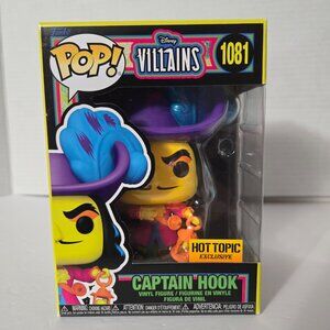 Pop! Disney Villians - Captain Hook #1081 (Blacklight) - Hot Topic Exclusive
